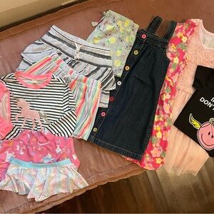Bundle size 7 girls summer swim, skorts, shorts, dresses, shirt